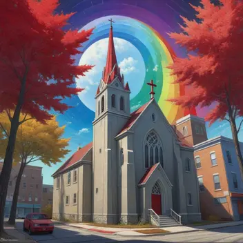 1067042569-painting_of_a_city_with_a_church_and_a_red_maple_leaf,_inspired_by_a._j._casson,_by_a._j._casson,_inspired_by_clément_serveau,_i.webp
