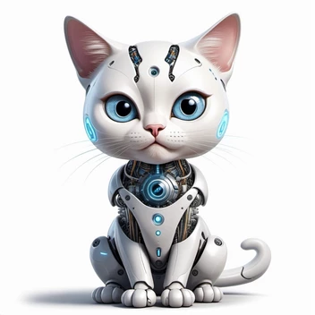 1746713672-ultra_detailed_cartoon_caricatures_of_artificial_intelligence,_beautiful_charismatic_cat_body,_image_is_white_background.webp